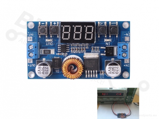 Buckconverter Step Down DC-DC Uin:5-36V Uout:1,2V-32V 5,0A XL4015 Display